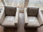 2 Selva Timeless Clubfauteuils Leer Kl 110 Mineraal, Ophalen, Gebruikt, 75 tot 100 cm, Leer