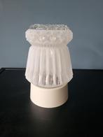 Vintage plafondlamp/plafonniere glas, Ophalen of Verzenden, Zo goed als nieuw, Glas