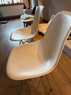 2x Vitra Eames Plastic Chair DSR - Wit Design Ikonen, Ophalen, Kunststof, Gebruikt, Twee