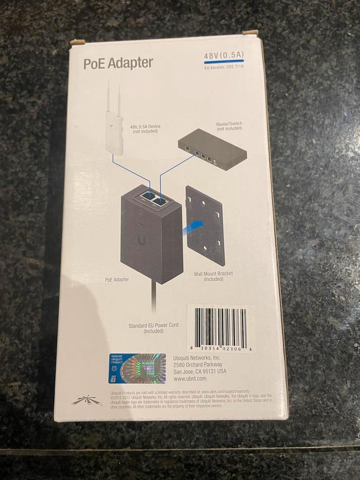 Ubiquiti POE-48-24W, Computers en Software, Accesspoints, Nieuw, Ophalen of Verzenden