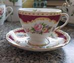 Vintage 1 kop en schotel Windsor EB Foley Bone China rood, Huis en Inrichting, Keuken | Servies, Overige stijlen, Kop(pen) en/of Schotel(s)