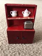 Vintage Poppenhuis Broodrooster Kast Keukenkast 9,5 cm, Verzamelen, Ophalen of Verzenden, Gebruikt