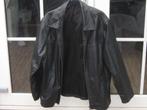 Zwarte leren jas maat 56, Ophalen, Zo goed als nieuw, Maat 56/58 (XL), Zwart