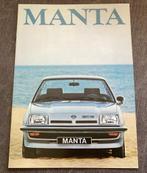 Opel Manta folder, 1978, Ophalen of Verzenden, Zo goed als nieuw, Opel