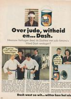 retro reclame 1968 Dash wasmiddel judo mevr. Verhagen, Verzenden, Overige typen