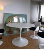 70 x 105 tulipe tafels max 244 x 137 eero saarinen  stoelen, Verzenden, Nieuw, Hout