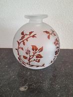 Matglazen vaas, gebloemd, Antiek en Kunst, Ophalen of Verzenden