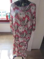 F754 AMBIKA mt XL jurk roze wit paisley travelstof, Ambika, Knielengte, Roze, Zo goed als nieuw