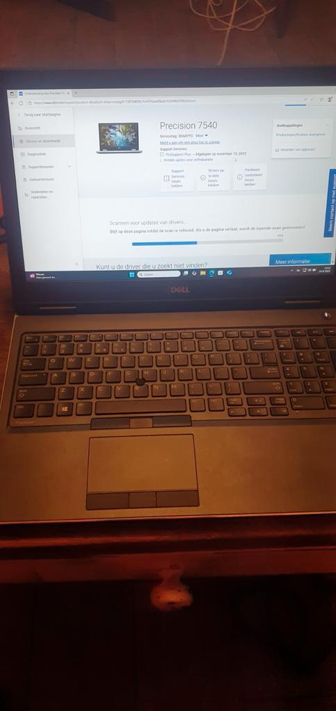 Dell 7540 15,6"   XENON  32 gb 1 tb NVIDIA QUADRO T2000, Computers en Software, Windows Laptops, Zo goed als nieuw, 15 inch, SSD