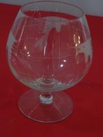 Cognacglas kristal vis zwaardvis cognac glas, Ophalen of Verzenden