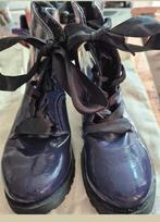 Aubergine-kleurig boots maat 34! Meer schoenen-makeup-tassen, Gebruikt, Meisje, Overige typen, Ophalen of Verzenden