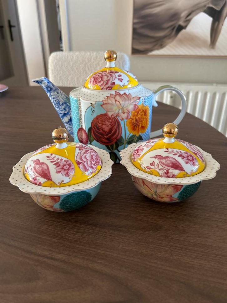 Pip Studio Royal Multi Theepot & Suikerpotten, Huis en Inrichting, Keuken | Servies, Gebruikt, Overige typen, Overige stijlen
