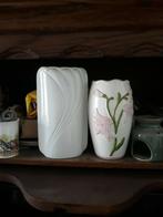 Vintage Porseleinen Vaas, Roze Lelies, Huis en Inrichting, Woonaccessoires | Overige, Zo goed als nieuw, Ophalen