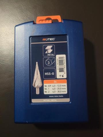 Rotec Trappenborenset 3-Delig 4-30mm HSS beschikbaar voor biedingen