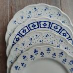 Gebaksbordjes BOCH, blauw wit, Antiek en Kunst, Antiek | Servies los, Ophalen of Verzenden