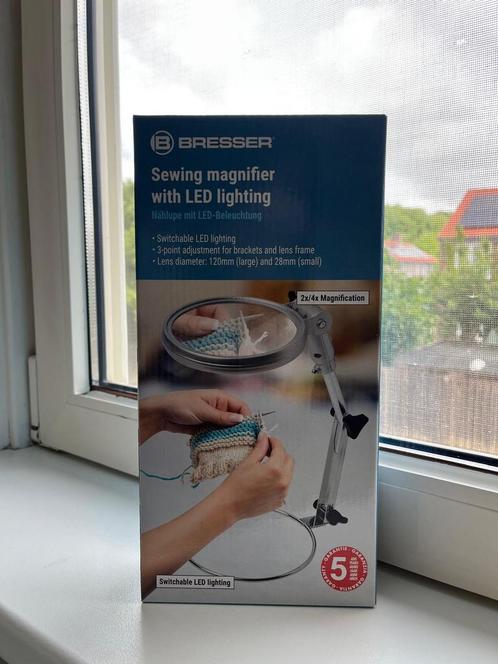 Sewing Magnifier with LED Lighting, Hobby en Vrije tijd, Breien en Haken, Zo goed als nieuw, Haken, Wol of Garen, Ophalen