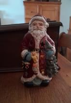 ~ Oude Kerstman Beeld Waxinelichthouder, Diversen, Kerst, Ophalen of Verzenden, Gebruikt