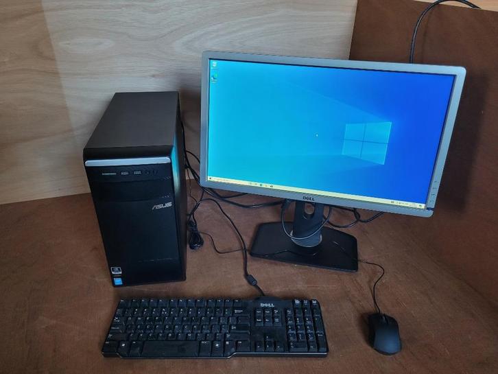 Asus Essentio M11AD i5 2,9Ghz + DELL U2312 monitor, Computers en Software, Desktop Pc's, Zo goed als nieuw, 2 tot 3 Ghz, HDD, 8 GB