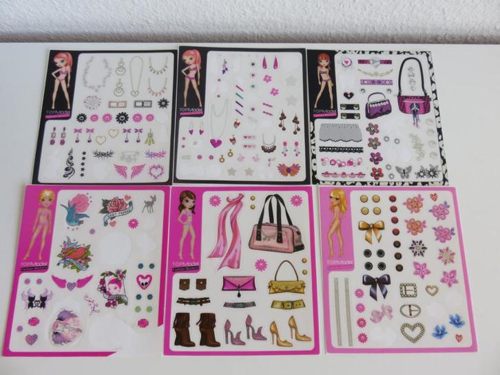 6 vellen Topmodel stickers van Depesche (Set nr 1), Kinderen en Baby's, Speelgoed | Educatief en Creatief, Zo goed als nieuw, Knutselen