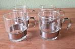 4 Vintage Sasaki hardstrong theeglazen, Ophalen of Verzenden, Gebruikt, Overige typen