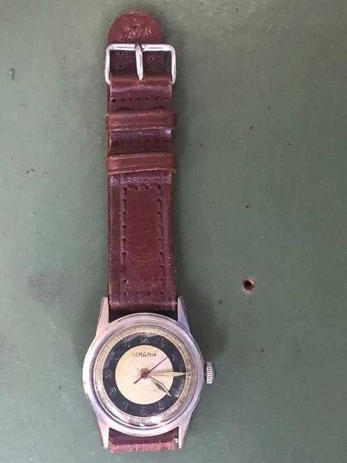 Lemania Military WWII Tropical Bullseye wijzerplaat uit de j, Sieraden, Tassen en Uiterlijk, Sporthorloges, Gebruikt, Android