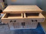 Steigerhouten dressoir 120 cm – 2 lades + 2 deuren, Ophalen, 100 tot 150 cm, Zo goed als nieuw, Industrieel