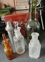 Antieke Medicinale Apothekersflesjes, Antiek en Kunst, Antiek | Glas en Kristal, Ophalen of Verzenden