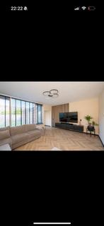 Zwart Zwevend TV Meubel - Modern Design, Ophalen of Verzenden, Zo goed als nieuw