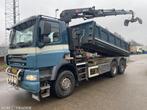 DAF CF 85.410 AJK Kipper/ Hiab X-HiPro 192 E S - 3 6x4 Euro, Auto's, 410 pk, Particulier, DAF, Handgeschakeld