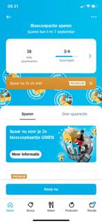 AH Pathé zegels - €1,- per volle kortingskaart, Tickets en Kaartjes, Kortingskaart