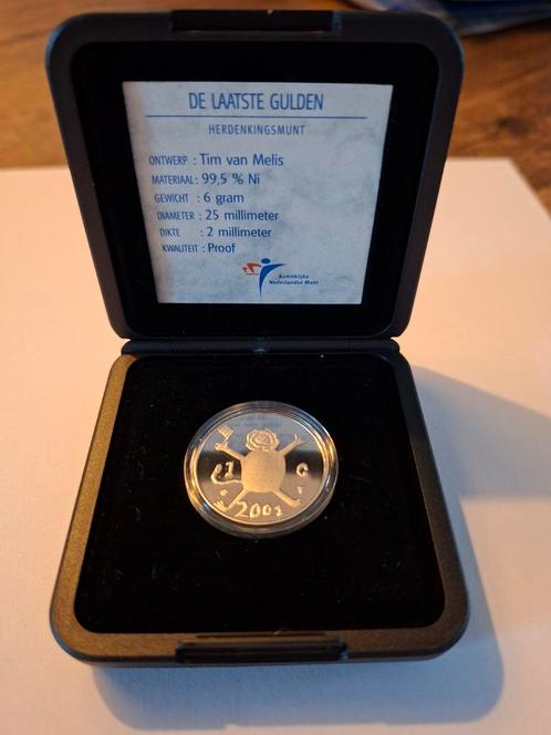 De Laatste Gulden 2001 - Herdenkingsmunt in Proof Kwaliteit, Postzegels en Munten, Munten | Nederland, Losse munt, 1 gulden, Ophalen of Verzenden