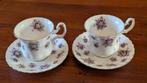Royal Albert Sweet Violets dameskopjes 2x, Verzamelen, Porselein, Kristal en Bestek, Ophalen of Verzenden, Zo goed als nieuw, Porselein