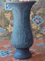 Mooie originele oude aardewerk vaas uit Japan 21,3 cm., Ophalen of Verzenden