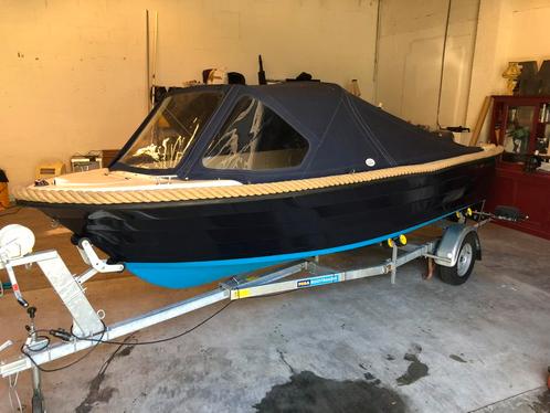 Oud huijzer 500 sloep met 25PK Yamaha, Watersport en Boten, Sloepen, Gebruikt, 10 tot 30 pk, 3 tot 6 meter, Buitenboordmotor, Benzine
