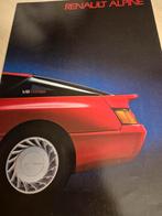 Nederlands jaren 80 Renault Alpine folder V6 GT V6 Turbo izg, Ophalen of Verzenden, Zo goed als nieuw, Renault