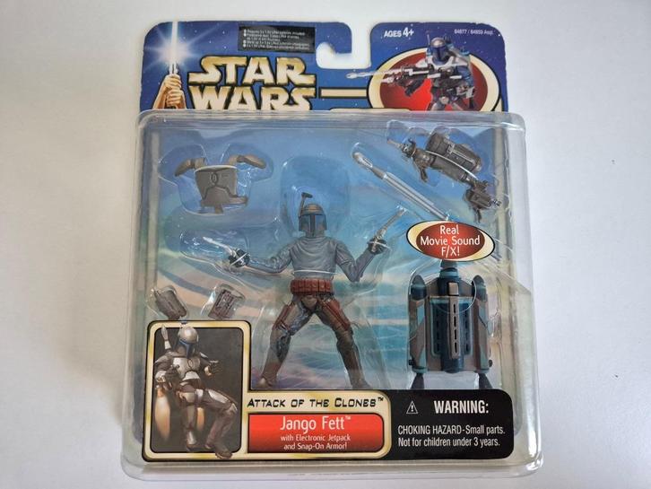 Star Wars Saga 02 Jango Fett with Electronic Jetpack, Verzamelen, Star Wars, Nieuw, Actiefiguurtje, Ophalen of Verzenden