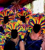 2sets/stuks  €30 pst Kleurrijke Foompruik - Carnaval/Feest!, Ophalen of Verzenden, Nieuw, Carnaval, Accessoires