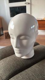 Keramieken mannequin hoofd wit, Ophalen of Verzenden