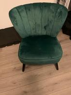 Smaragdgroene Velours Fauteuil, Gebruikt, Overige kleuren, Ophalen of Verzenden, Eén