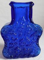 Scandinavisch glazen retro kobalt blauwe vaas, Blauw, N.v.t., N.v.t., Ophalen of Verzenden