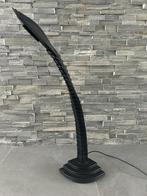 Vintage 1970 tafellamp zwart ‘snake’ Mario Bertorelle, Huis en Inrichting, Lampen | Tafellampen, Ophalen, Kunststof, Vintage, Zo goed als nieuw