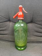 Oude syfon spuitfles siphon groen, Antiek en Kunst, Ophalen