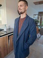 Blauwe herenjas - Maat L zumo, Kleding | Heren, Maat 52/54 (L), Onbekend, Blauw, Ophalen of Verzenden