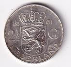 2 1/2 Gulden 1961 Zeer mooi met Patina, Koningin Juliana, Verzenden, Zilver, Losse munt