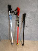 3 paar skistokken lengtes 100 / 105 / 110 cm, Stokken, 100 tot 140 cm, Zo goed als nieuw, Skiën
