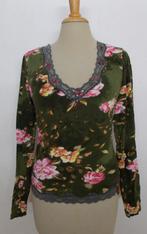 Opvallende leuke groene print top van Forecast! M, Kleding | Dames, Maat 38/40 (M), Verzenden, Zo goed als nieuw, Lange mouw
