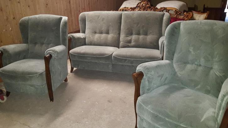 Senioren fauteuils met bank, Huis en Inrichting, Fauteuils, Ophalen