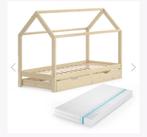 Huisbed met logeerlade, Kinderen en Baby's, Kinderkamer | Bedden, Ophalen, 85 tot 100 cm, Gebruikt, Matras