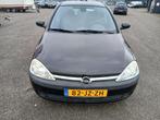 Opel Corsa 1.2 16V 5D 2002 Zwart, Auto's, Voorwielaandrijving, 450 kg, 74 pk, 31 €/maand