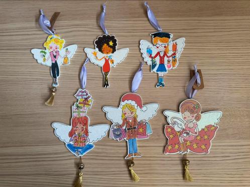 Blond Amsterdam kersthangers kerstengelen 6x, Diversen, Kerst, Zo goed als nieuw, Ophalen of Verzenden